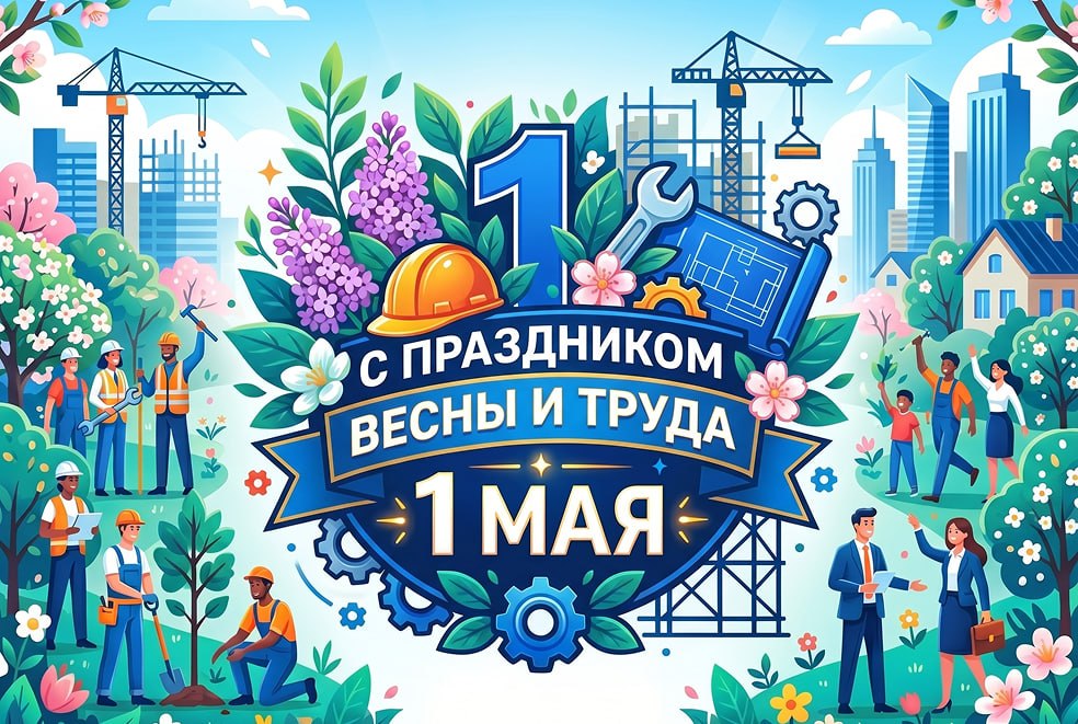 С праздником весны и труда!